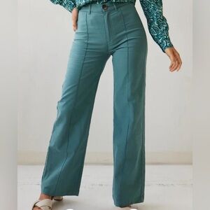 NWOT Brass sailor pants, green, size 2 (27 inch waist)